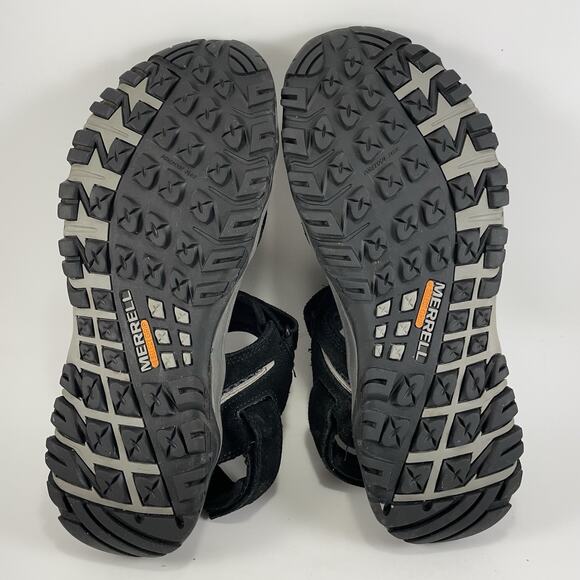 Merrell Moab Active Sandals Mens Size 12 Black Suede Strappy Hiking Water